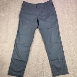 Birddogs Mens Chino Pants Flat Front Stretch Comfort Gray‎ Size 32 x 27